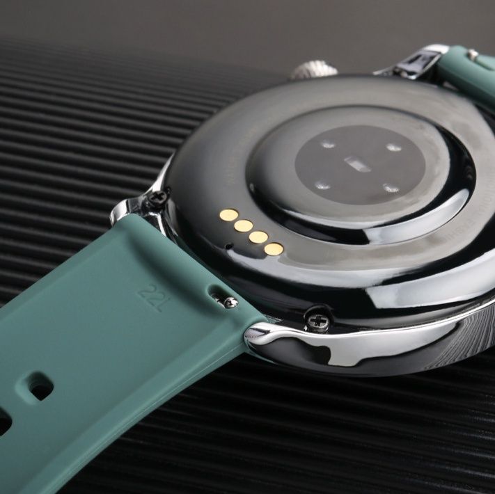 腕時計ベルト 丸型ケース対応多機能時計用ラバーベルト