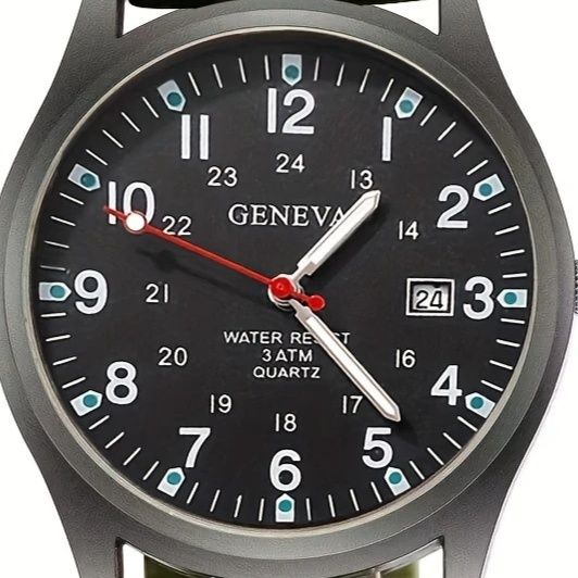 腕時計ベルト ミリタリー調ナイロン編み込み式交換ベルト