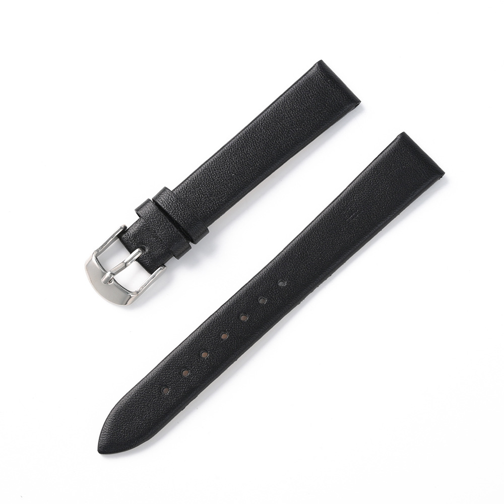 上質な本革仕様のシンプル細身腕時計ベルト