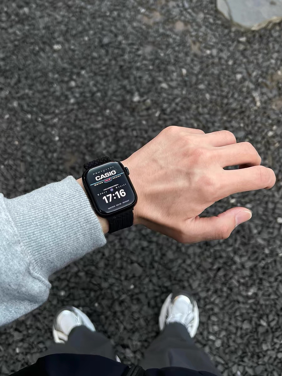 腕時計ベルト 編み込みデザインナイロンベルト軽量スポーツ仕様