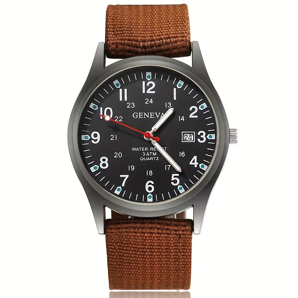 腕時計ベルト ミリタリー調ナイロン編み込み式交換ベルト