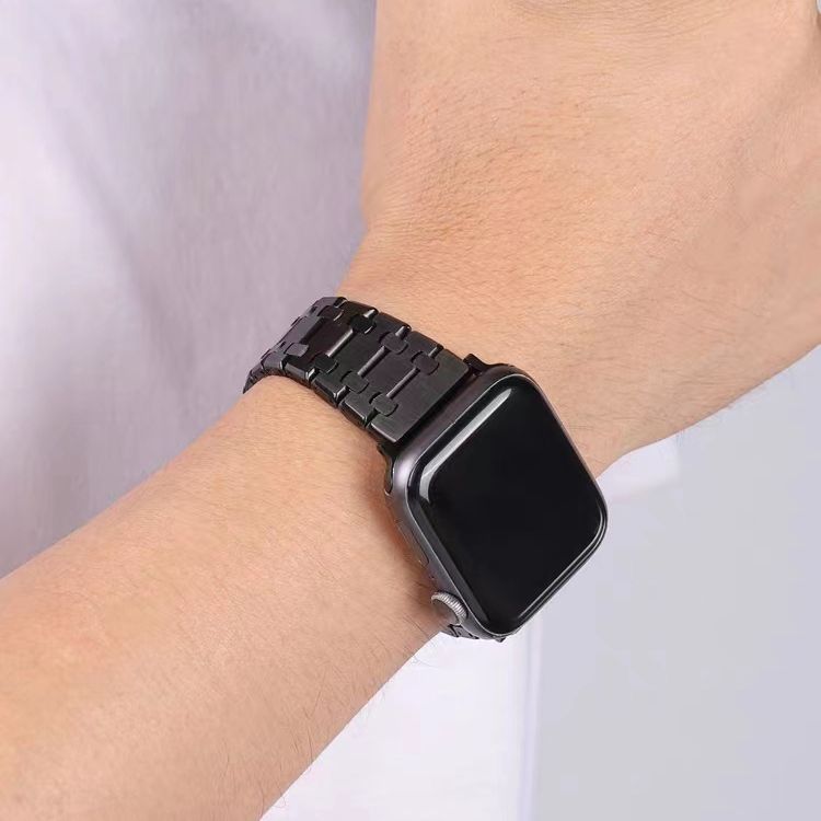 腕時計ベルト 高級感漂う七連鎖式メタルバンド