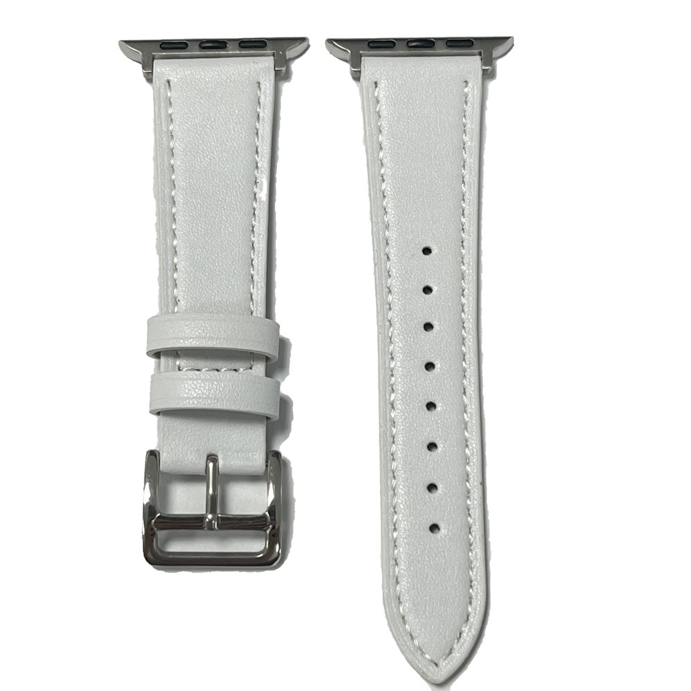 腕時計ベルト 本革仕立てステッチ入り交換用時計バンド