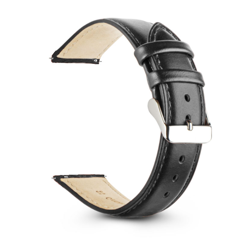 腕時計ベルト革 本革製ステッチ入り交換用腕時計ベルト