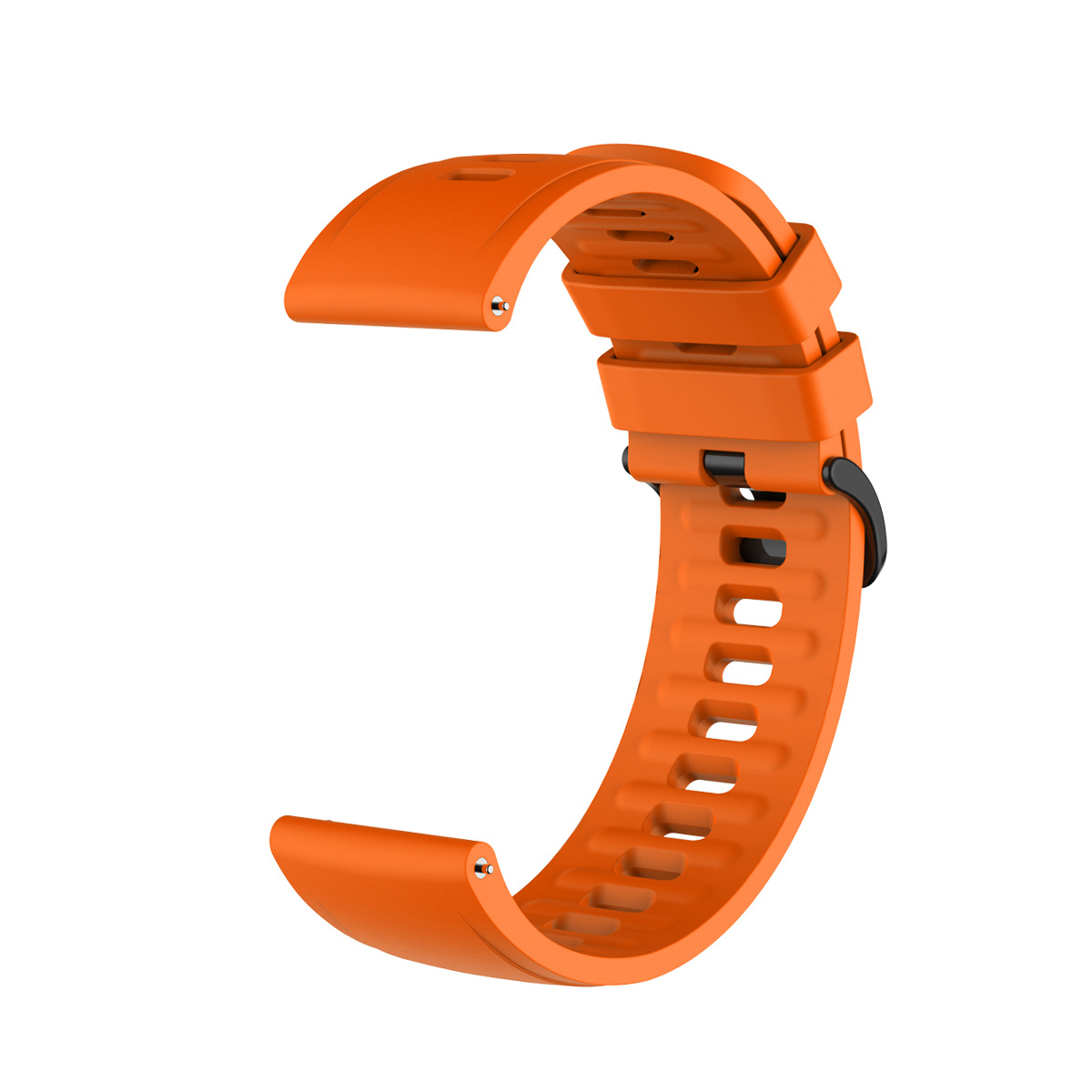 腕時計ベルト 通気性抜群スポーツ用穴あきラバーベルト