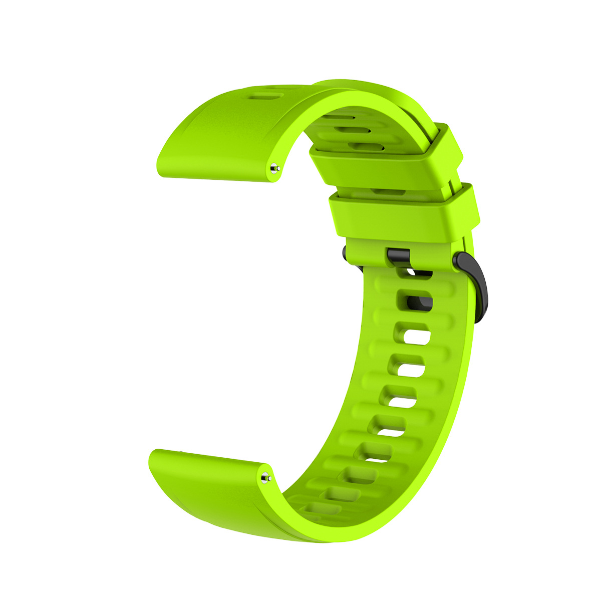 腕時計ベルト 通気性抜群スポーツ用穴あきラバーベルト