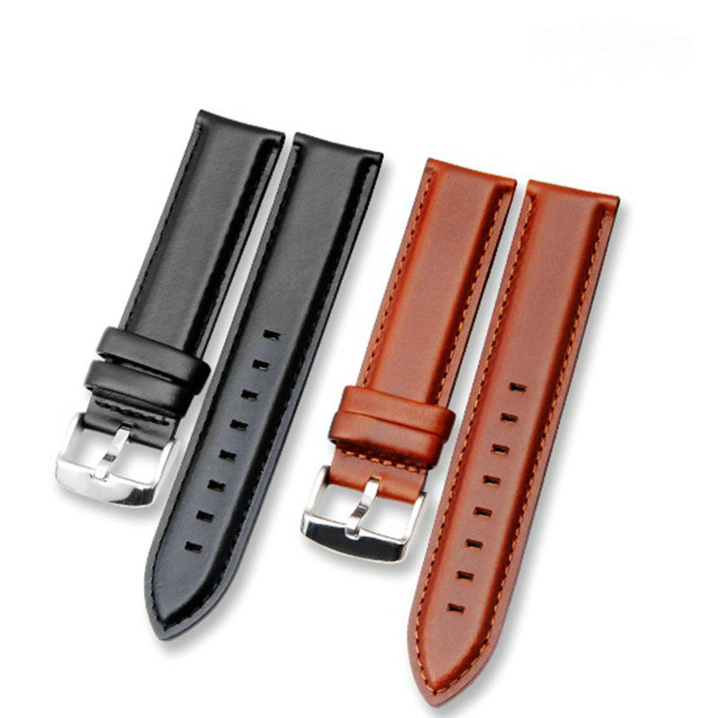 腕時計ベルト革 本革仕立てステッチ入り腕時計ベルト