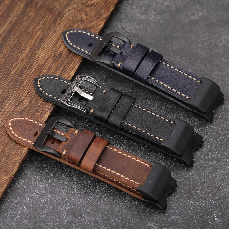 腕時計ベルト 本格派手縫いステッチ天然牛革時計替えベルト