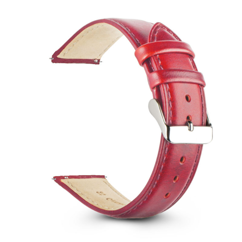 腕時計ベルト革 本革仕立てステッチ入り腕時計ベルト