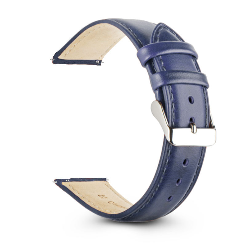 腕時計ベルト革 本革製ステッチ入り交換用腕時計ベルト