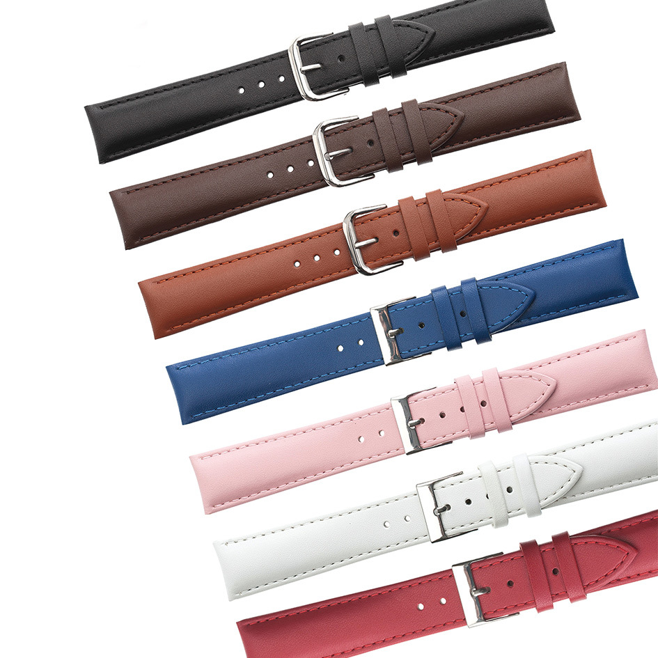 本革仕様シンプルステッチ腕時計ベルト