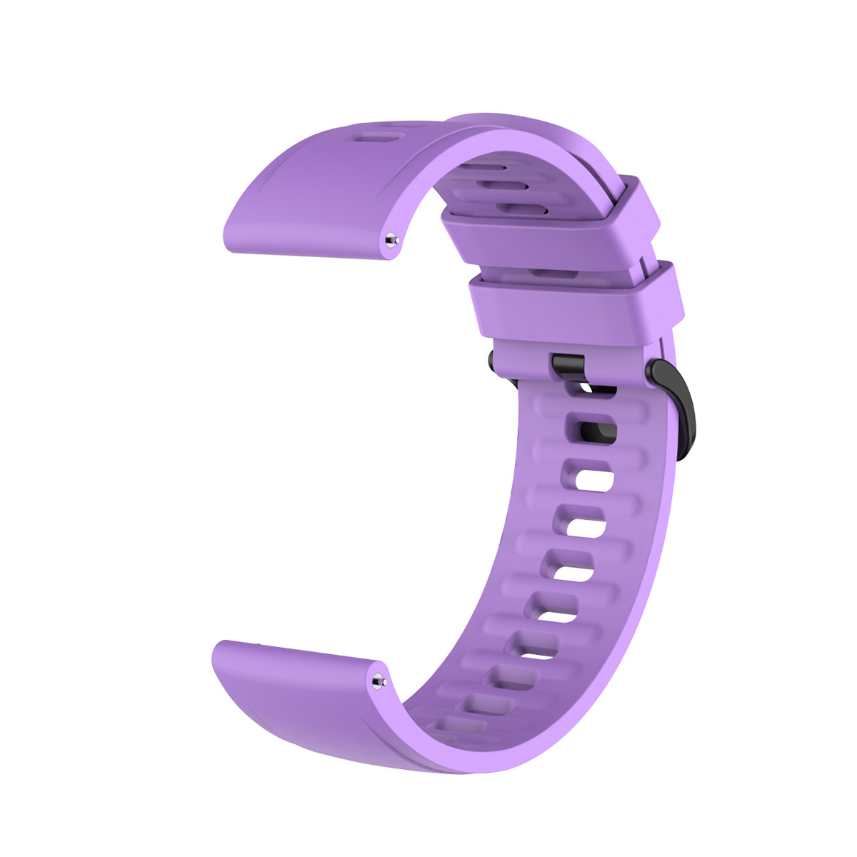 腕時計ベルト 通気性抜群スポーツ用穴あきラバーベルト