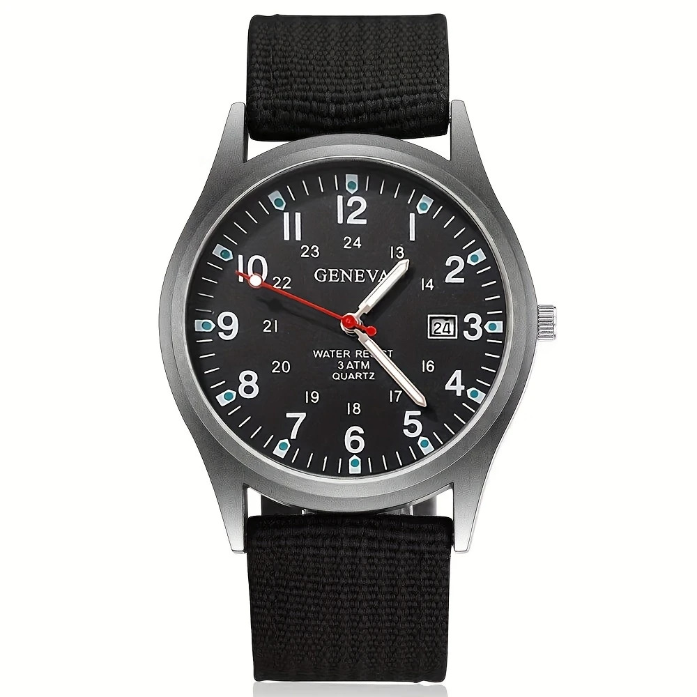 腕時計ベルト ミリタリー調ナイロン編み込み式交換ベルト