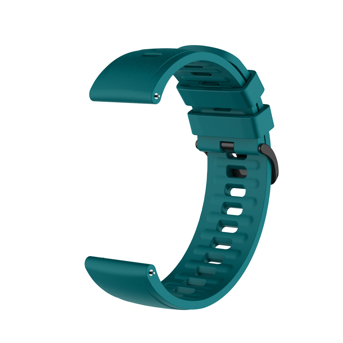 腕時計ベルト 通気性抜群スポーツ用穴あきラバーベルト