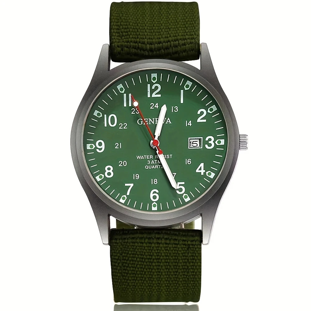 腕時計ベルト ミリタリー調ナイロン編み込み式交換ベルト