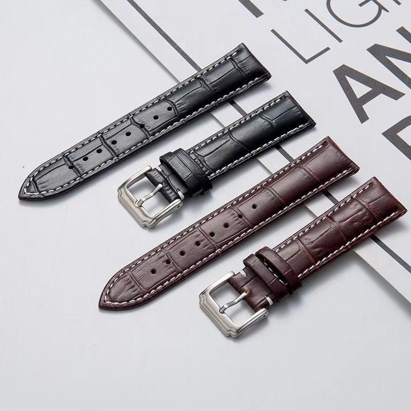 腕時計ベルト 高級型押し本革腕時計替えベルト