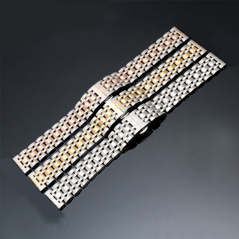 腕時計ベルト 五連鎖編みメタル腕時計ベルト