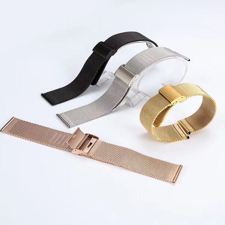 腕時計ベルト メタル網目編みベルト