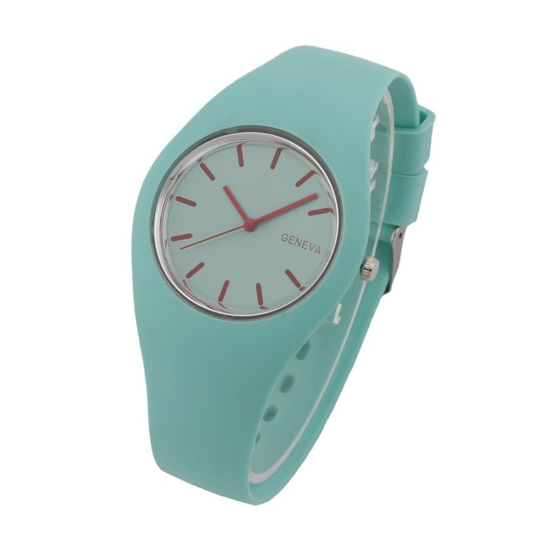腕時計ベルト 一体型ラバーベルト シンプル文字盤腕時計