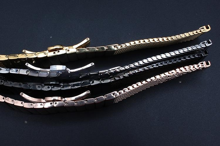 腕時計ベルト メタル メッシュ編み金属製交換用ベルト