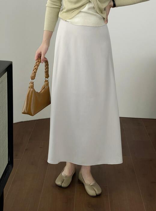 骨格ウェーブ美シルエットAラインスカート