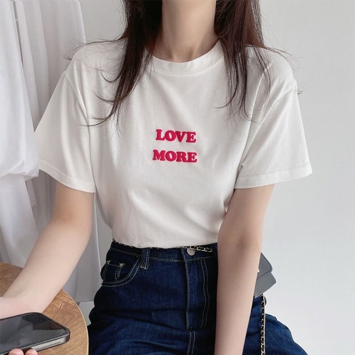 骨格ウェーブ服ロゴTシャツトップス