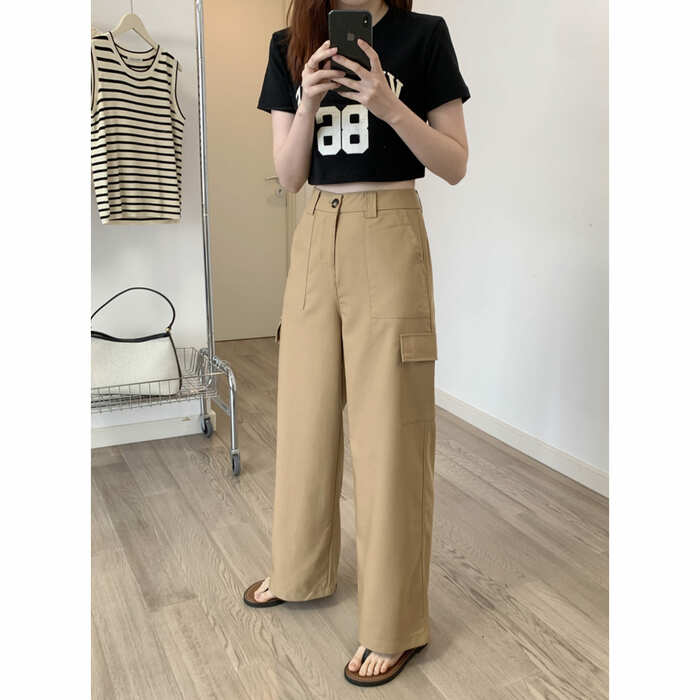 骨格ウェーブベーシックカーゴパンツ