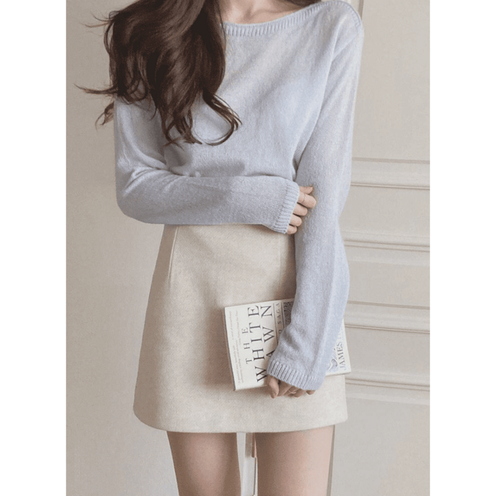 骨格ウェーブ服ハイウエストミニスカート