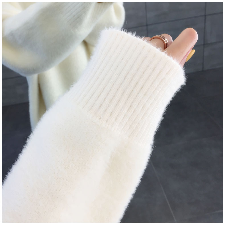 ふわもこ高襟ニットゆったりセーター✨