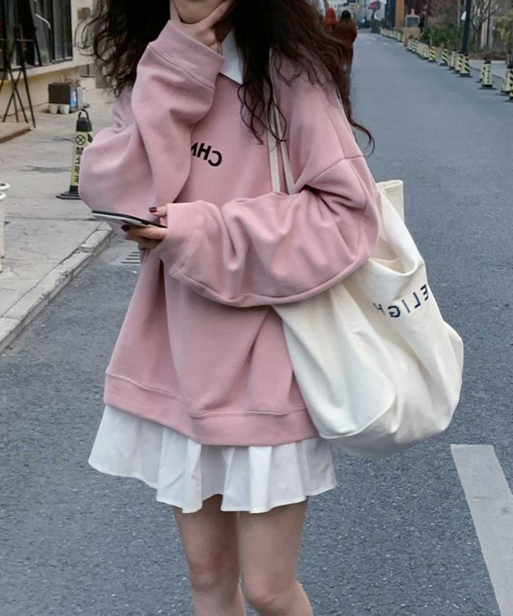 白コーデ ティアード段フリルシャツワンピース