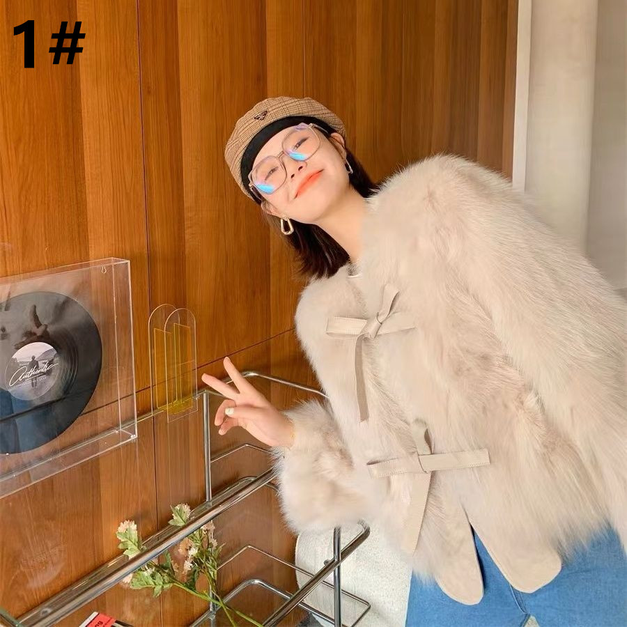 白コーデ 秋冬新作 ホワイト エコファーコート ふわふわ防寒アウター