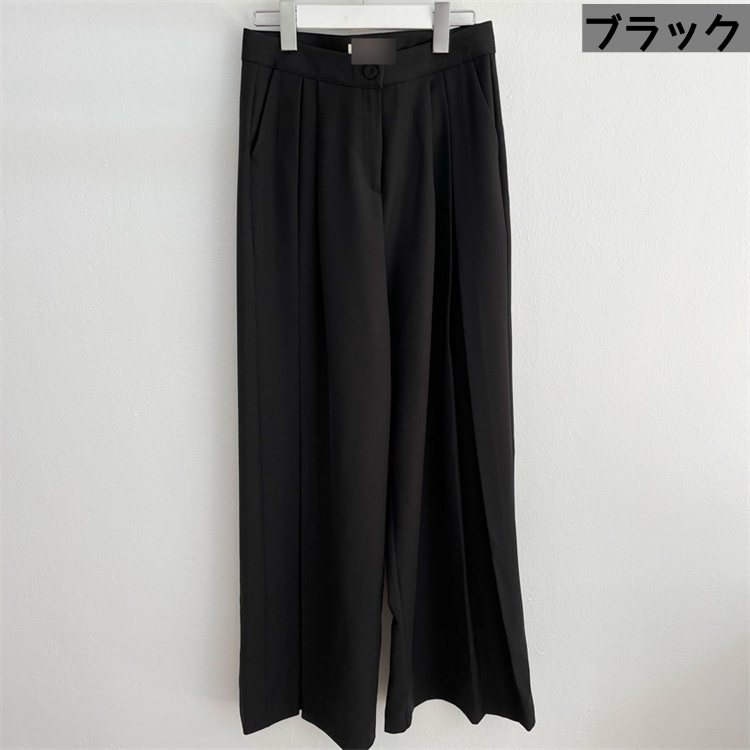 レディースワイドパンツ 美脚効果抜群 ハイウエストワイドパンツ 大人の上品スタイル