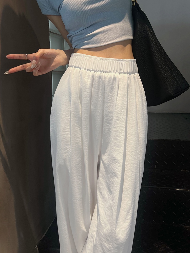 レディースワイドパンツ しなやかリラックスワイドパンツ