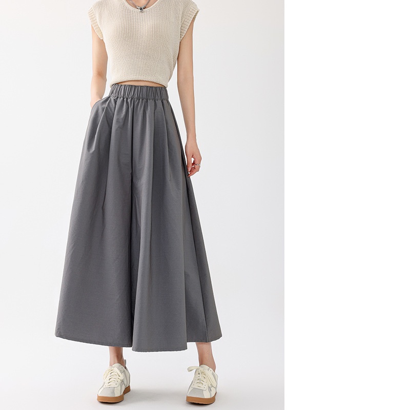 レディースワイドパンツ レディース涼感ガウチョパンツ ワイドロング