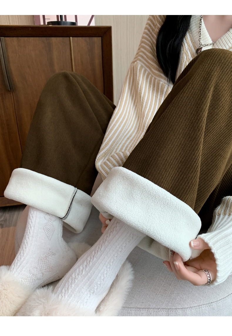 レディースワイドパンツ ふわりと包む 畦編みリラックスパンツ