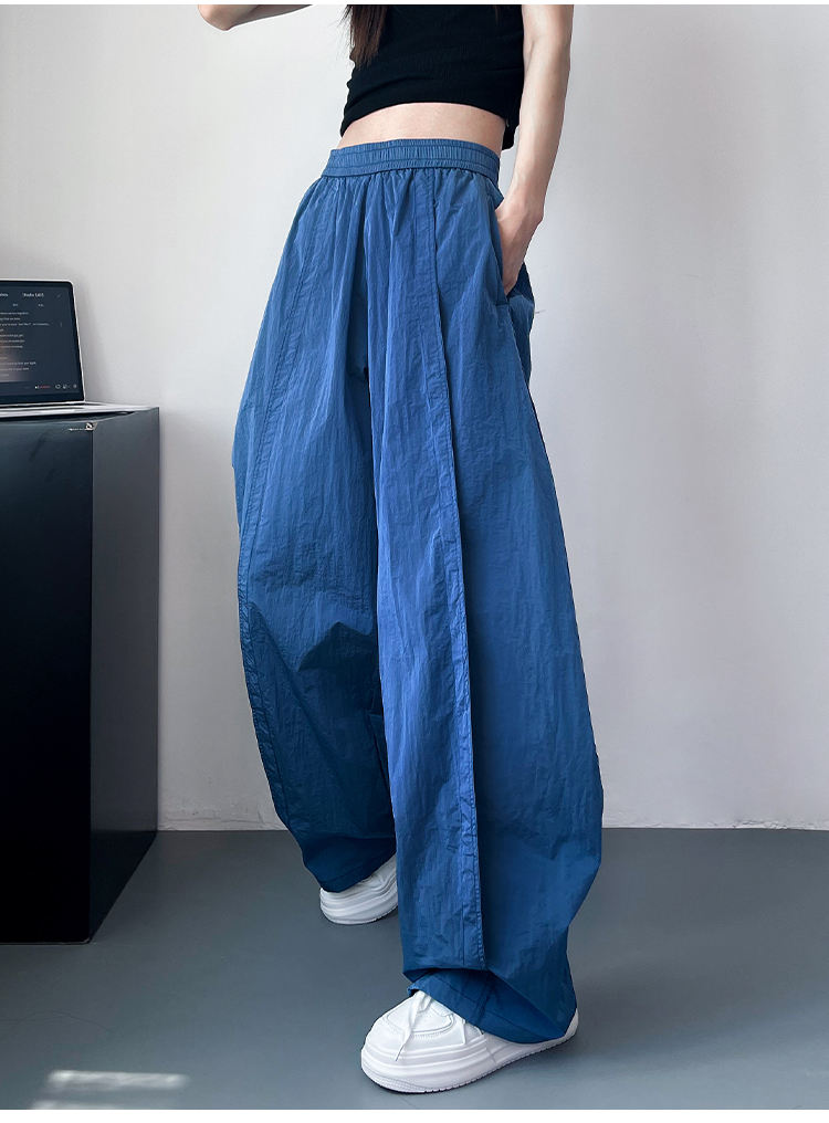 レディースワイドパンツ ゆったりリラックスタックワイドパンツ