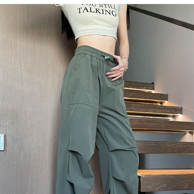 レディースワイドパンツ ゆったりリラックスチノワイドパンツ