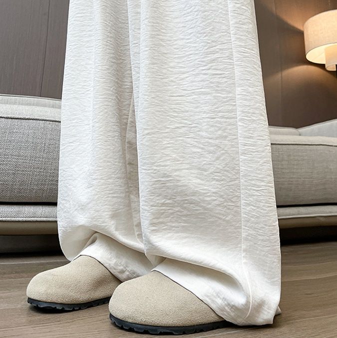 レディースワイドパンツ 風になびく シルエットパンツ