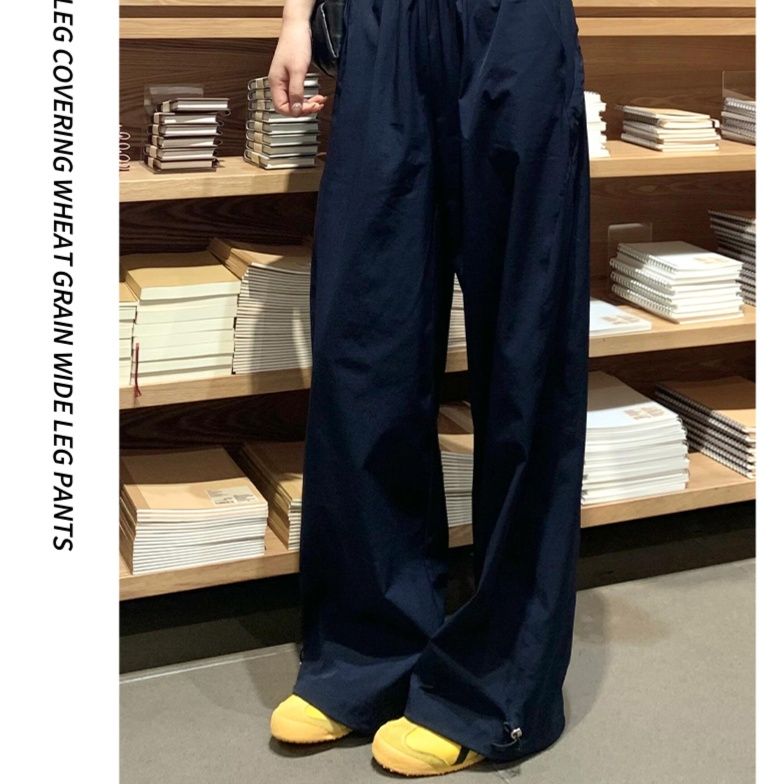 レディース ゆったりストレートワイドパンツ