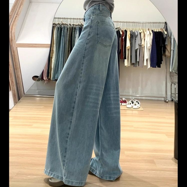 レディースワイドパンツ マキシデニム