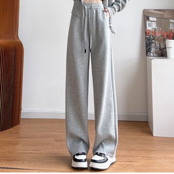 レディースワイドパンツ ゆったりくつろぎハイウエストパンツ