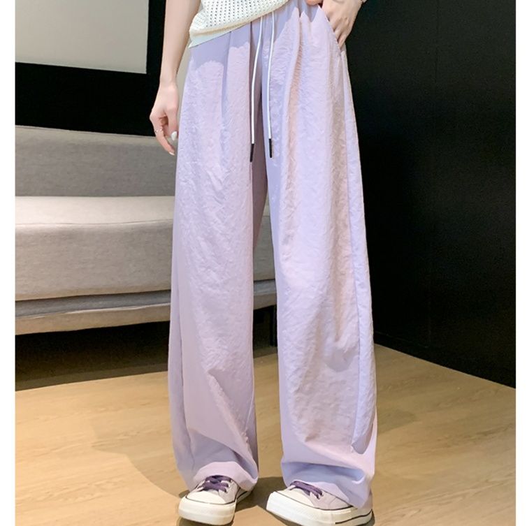 レディースワイドパンツ やわらか素材のリラックスワイド