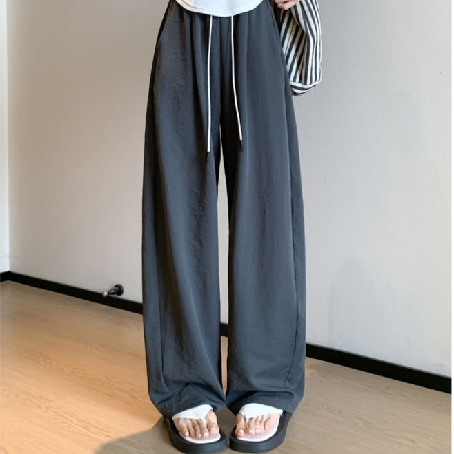 レディースワイドパンツ やわらか素材のリラックスワイド
