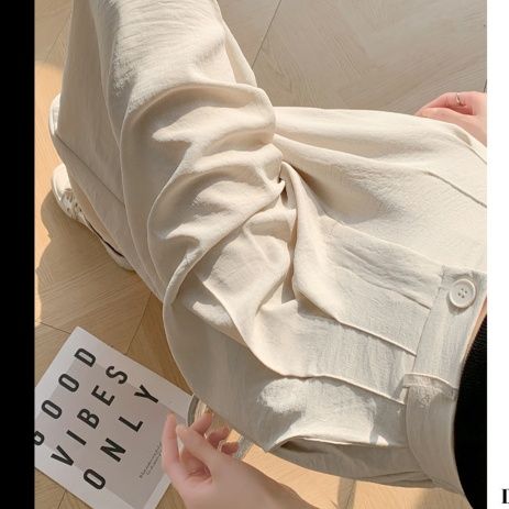 レディースワイドパンツ 上品タックデザイン マキシワイドパンツ