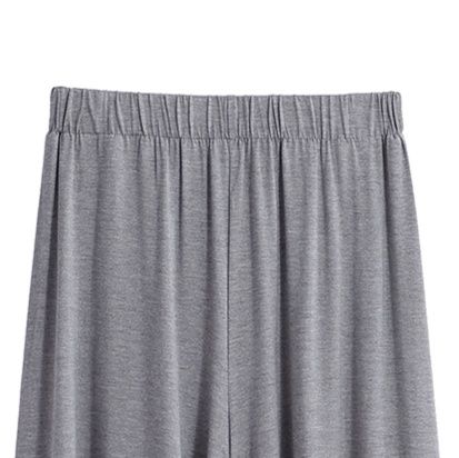 レディースワイドパンツ ドレープ風優雅スカンツ