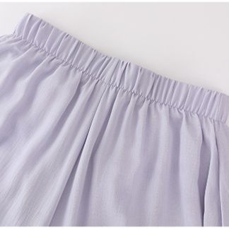 レディースワイドパンツ 高腰フレアワイドスカーチョ