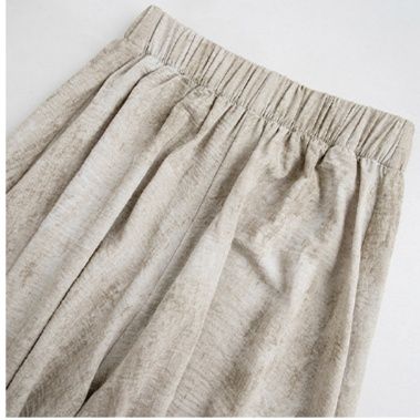 レディースワイドパンツ 細部にこだわった高腰スカーチョ