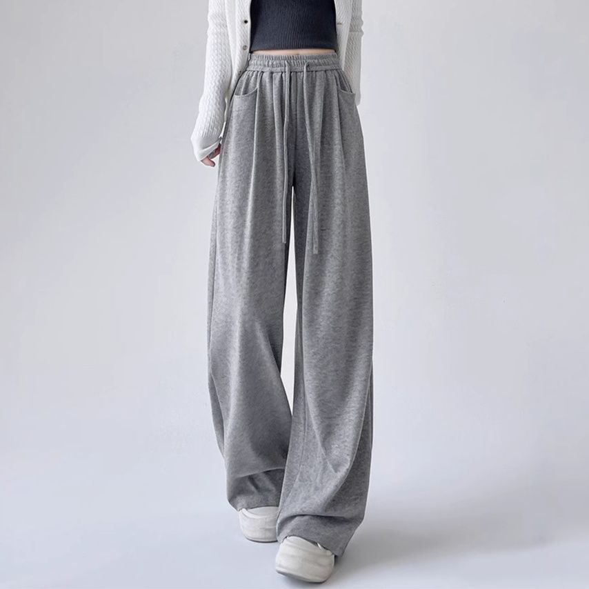 レディースワイドパンツ ゆったり楽ちんリラックスワイドパンツ