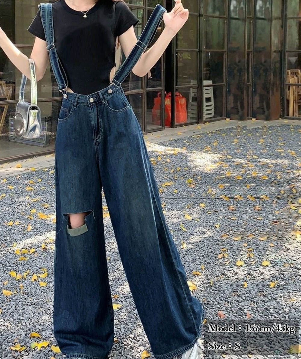 デニムワイドパンツ