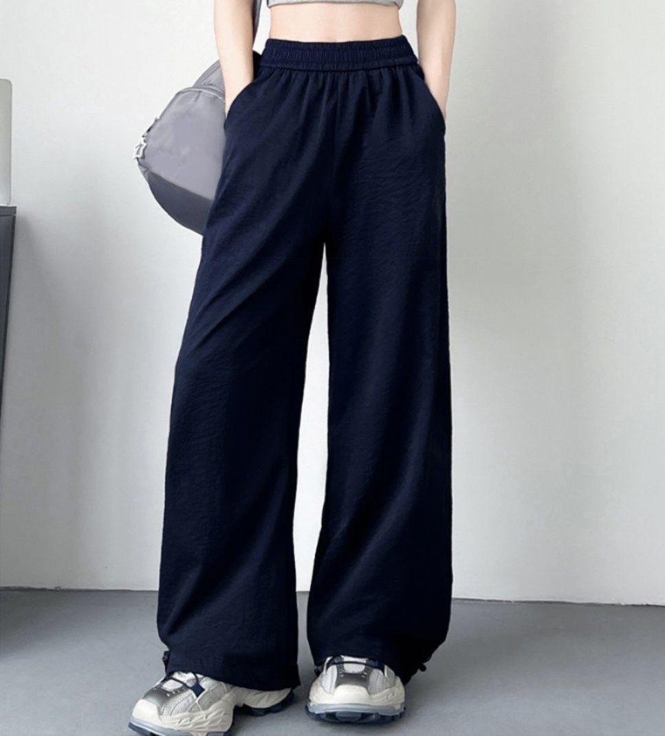 レディースワイドパンツ レディース ハイウエスト ワイドパンツ 薄手 その他